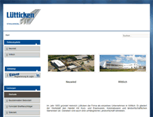 Tablet Screenshot of luetticken.com